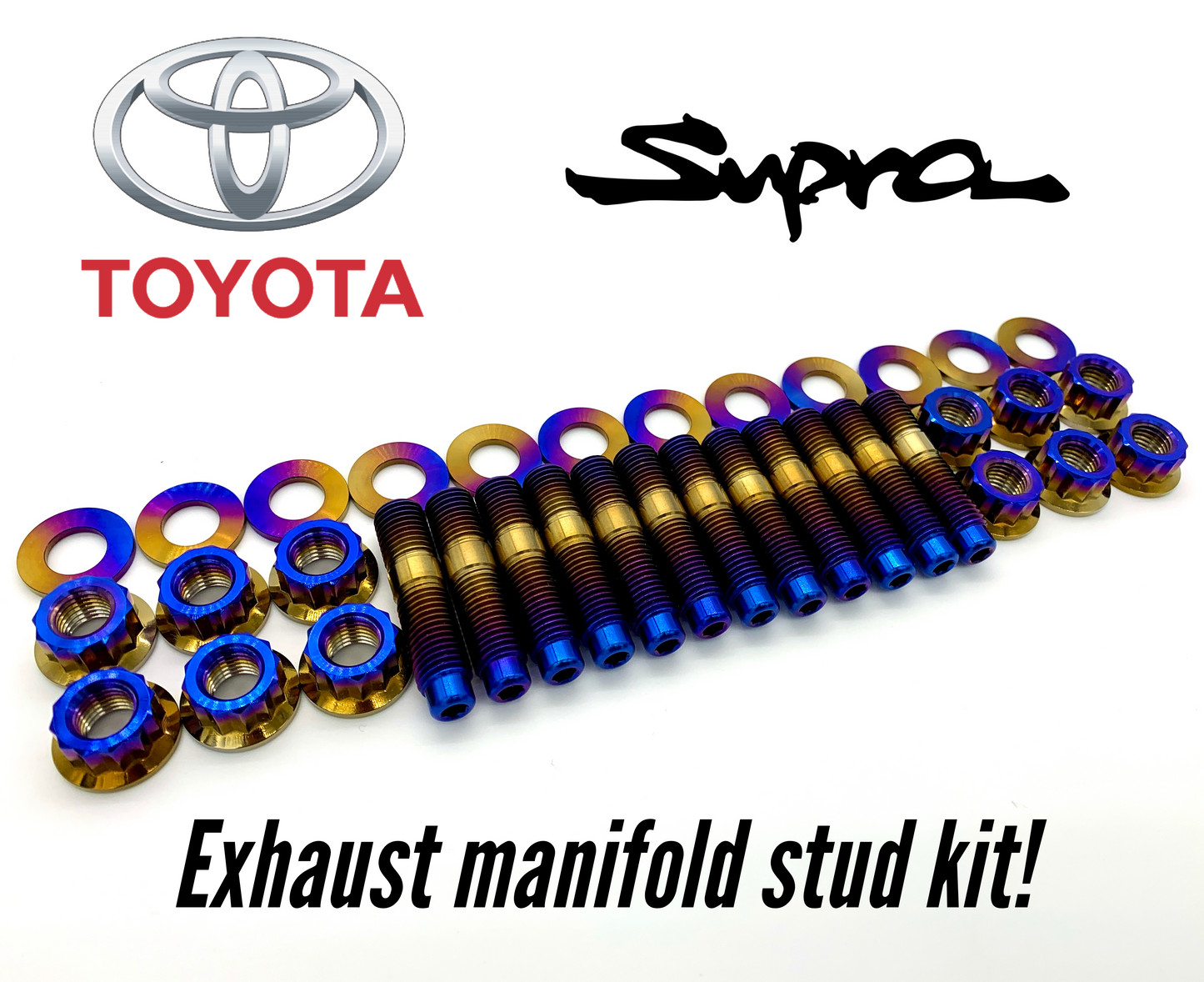 JDC Titanium Exhaust Manifold Stud Kit (MK4 Supra)