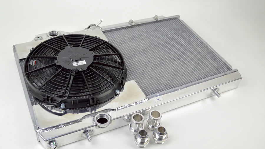 CSF Radiator Mitsubishi Lancer EVO [w/ 12" SPAL Fan] (03-06)