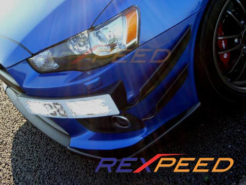 Rexpeed V-Style Carbon Fiber Canards (Evo X)