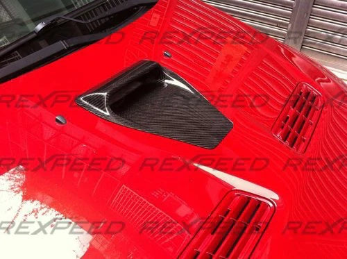 Rexpeed CW-Style Carbon Fiber Hood Scoop (Evo X)
