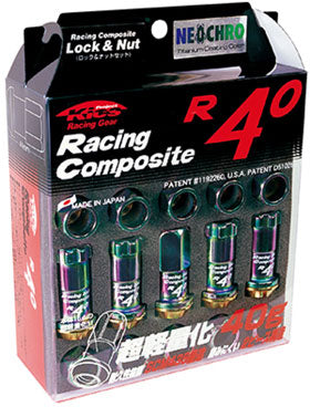 KICS R40 Neo Chrome 12x1.50 Lug Nuts - Universal