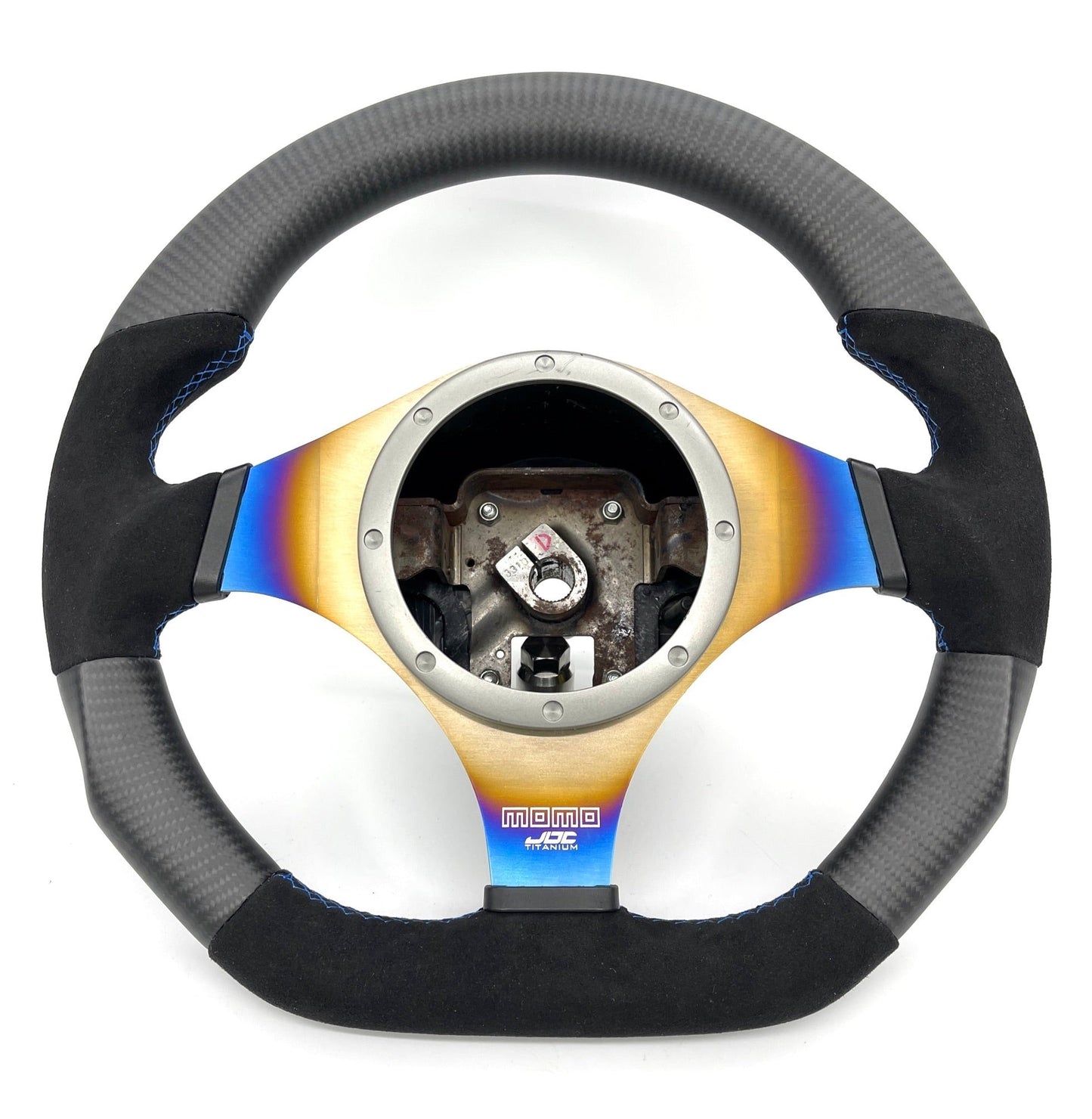 JDC Titanium Steering Wheel Overlay (Evo 7/8/9)
