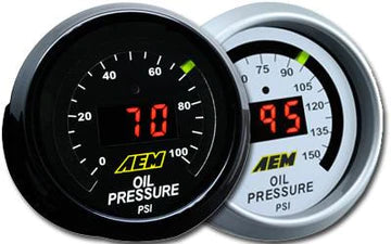 AEM Digital Oil Pressure Gauges 0-150 PSI