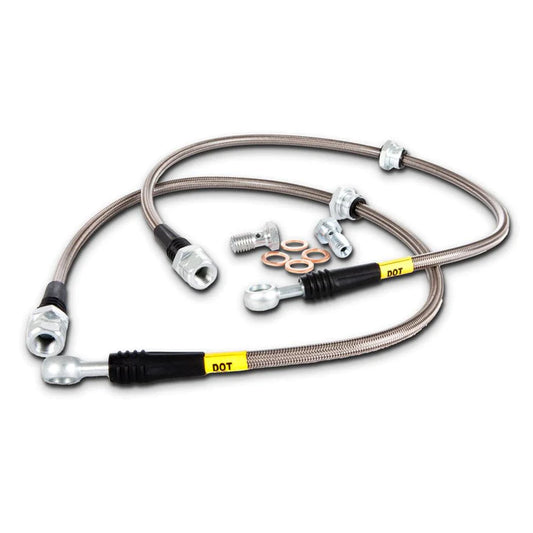 StopTech Stainless Steel Rear Brake Lines | 2003-2006 Mitsubishi Evo 8/9