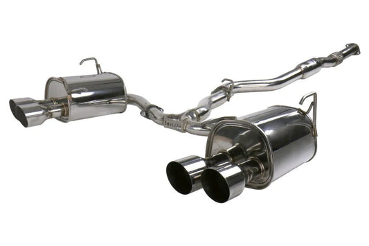Invidia Q300 Stainless Steel Catback Exhaust w/ Polished Single Wall Quad Tips 2022 WRX