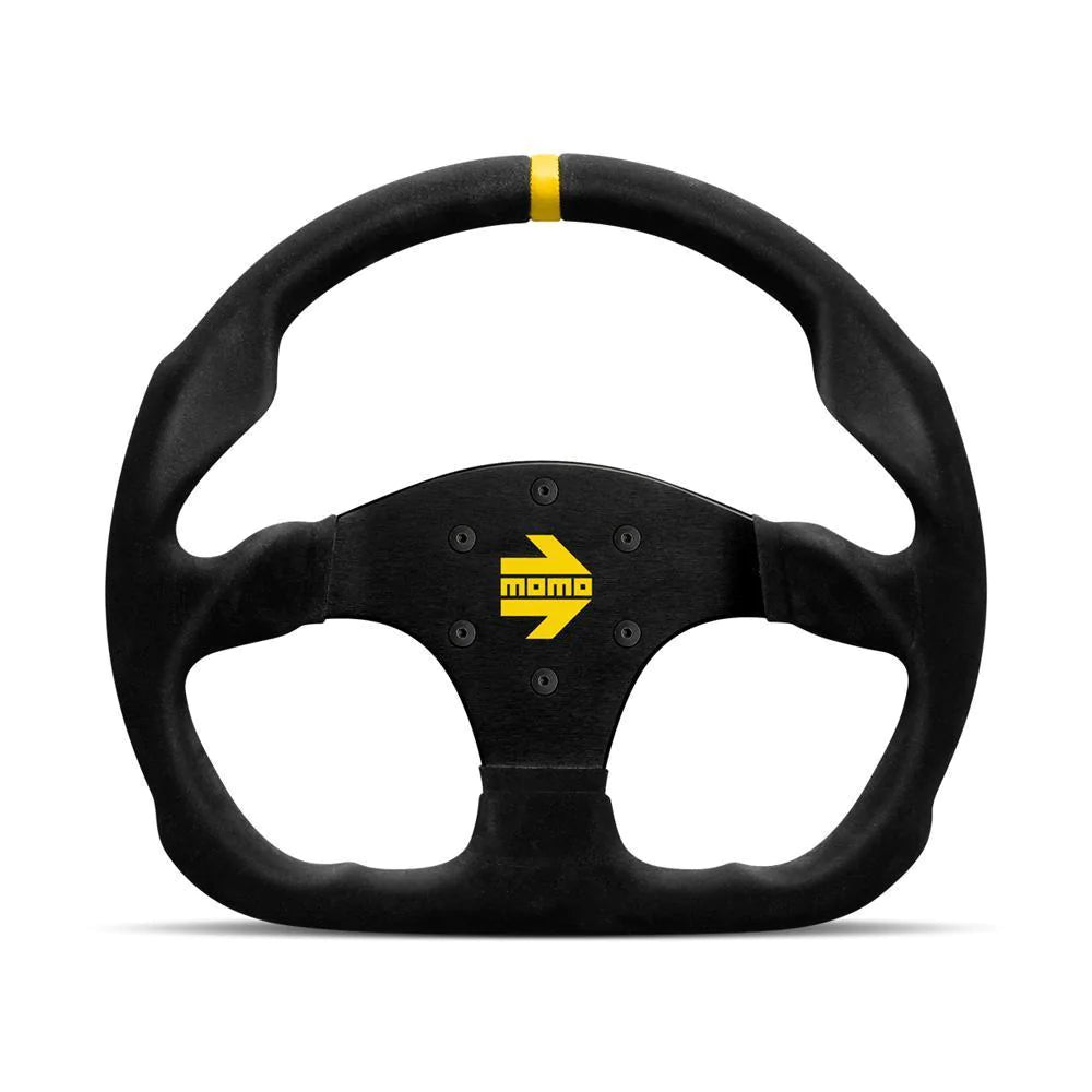 MOMO MOD.30 320mm Black Suede Steering Wheel