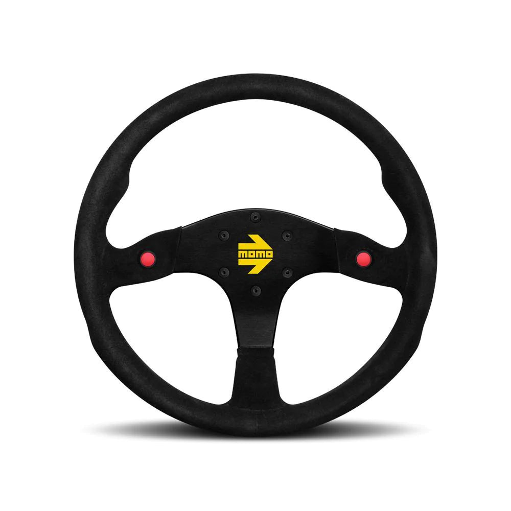 MOMO MOD.80 350mm Black Suede Steering Wheel