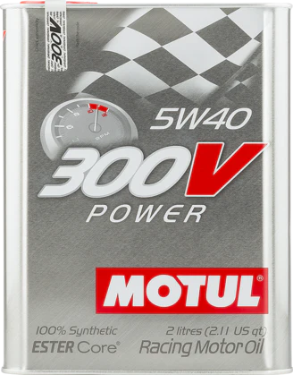 Motul 300V Power Synthetic-Ester Racing Oil | 5W40 2L PART# MOT 110817