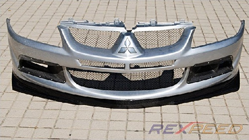 Rexpeed Type-V Carbon Fiber Front Lip (Evo 8)