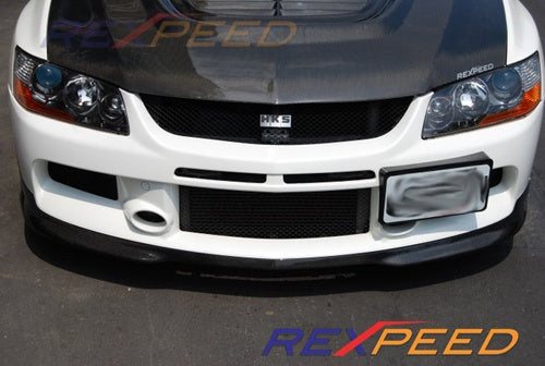 Rexpeed Evo 9 MR SE Carbon Splitter | 2005-2007 Mitsubishi Evo 9