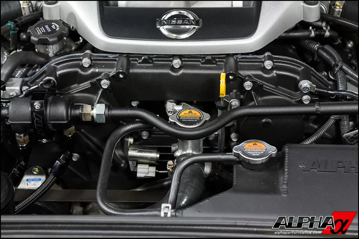 AMS Performance Alpha R35 GT-R Fuel Cooler - Factory Fuel Rails