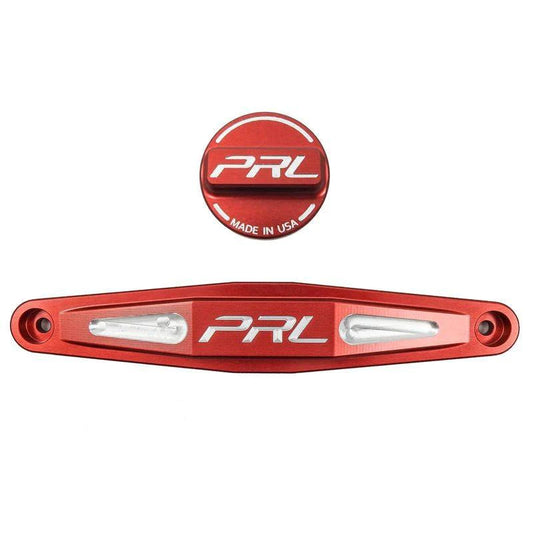 PRL Battery Tie Down & Oil Cap Combo | 2017-2021 Honda Civic Type-R- RED