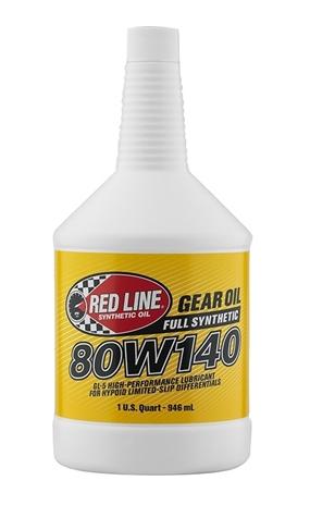 Red Line Oil 80W140 Gear Oil Synthetic GL-5 Differential Gear Oil