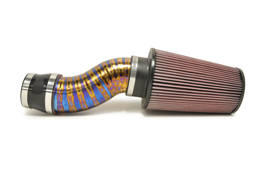 STM 3.5" Titanium SD Intake Burned Blue (No MAF) for Evo 8/9