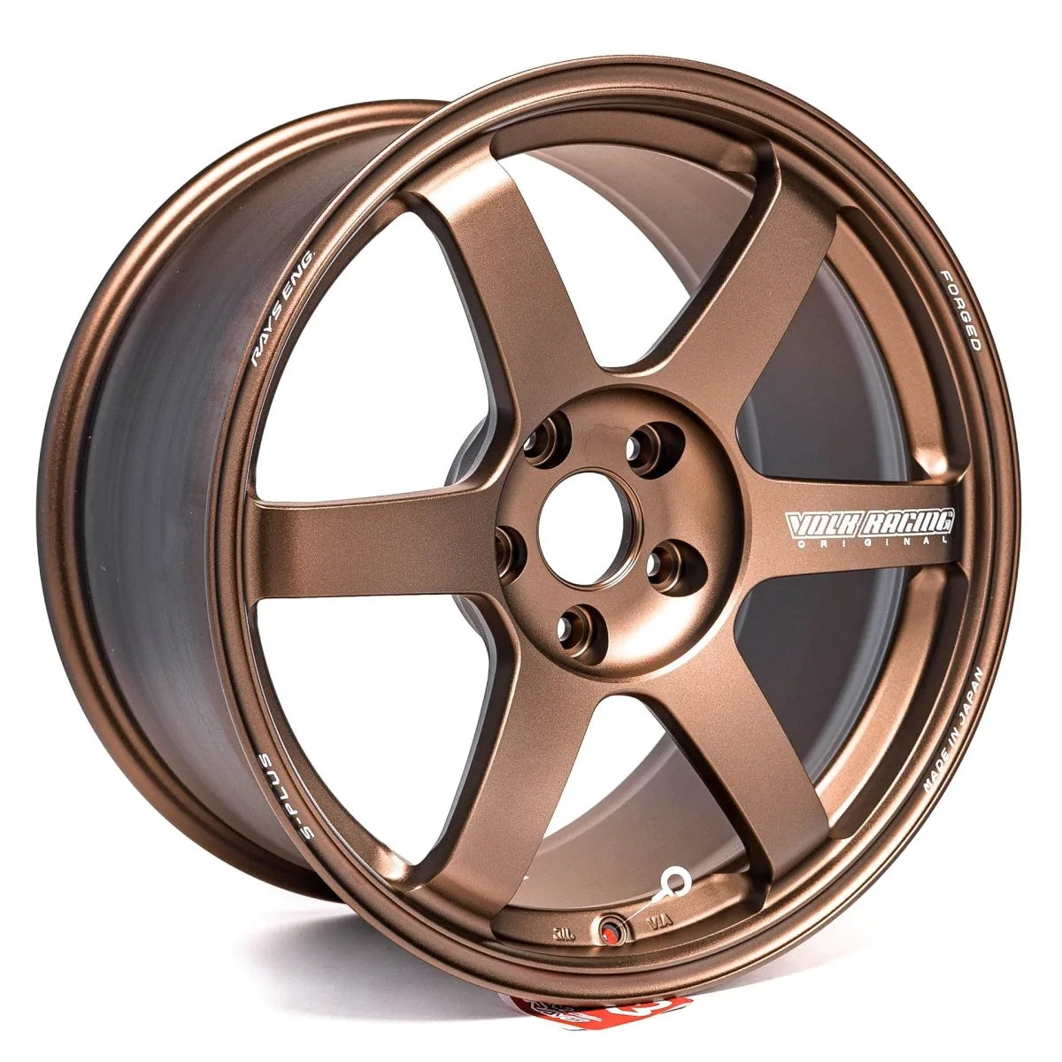 Volk Racing TE37 Saga S-plus Wheel I 18x9.5 5x114.3 38mm Bronze Almite | Sti Spec